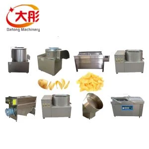 Linha de processamento de chips de batata fresca